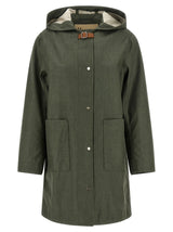 Manteau en lin bicolore Herno