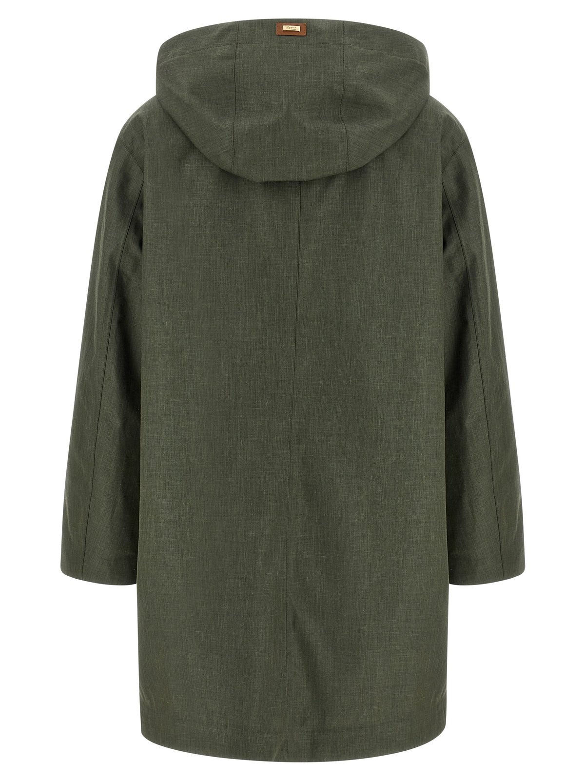 Manteau en lin bicolore Herno