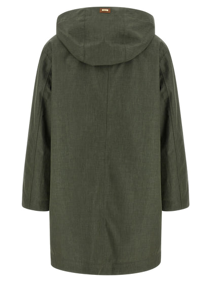 Herno Bicolor Linen Coat