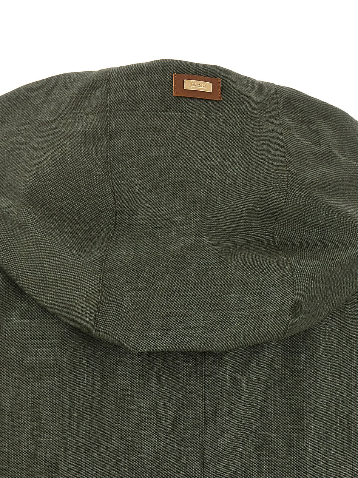 Manteau en lin bicolore Herno