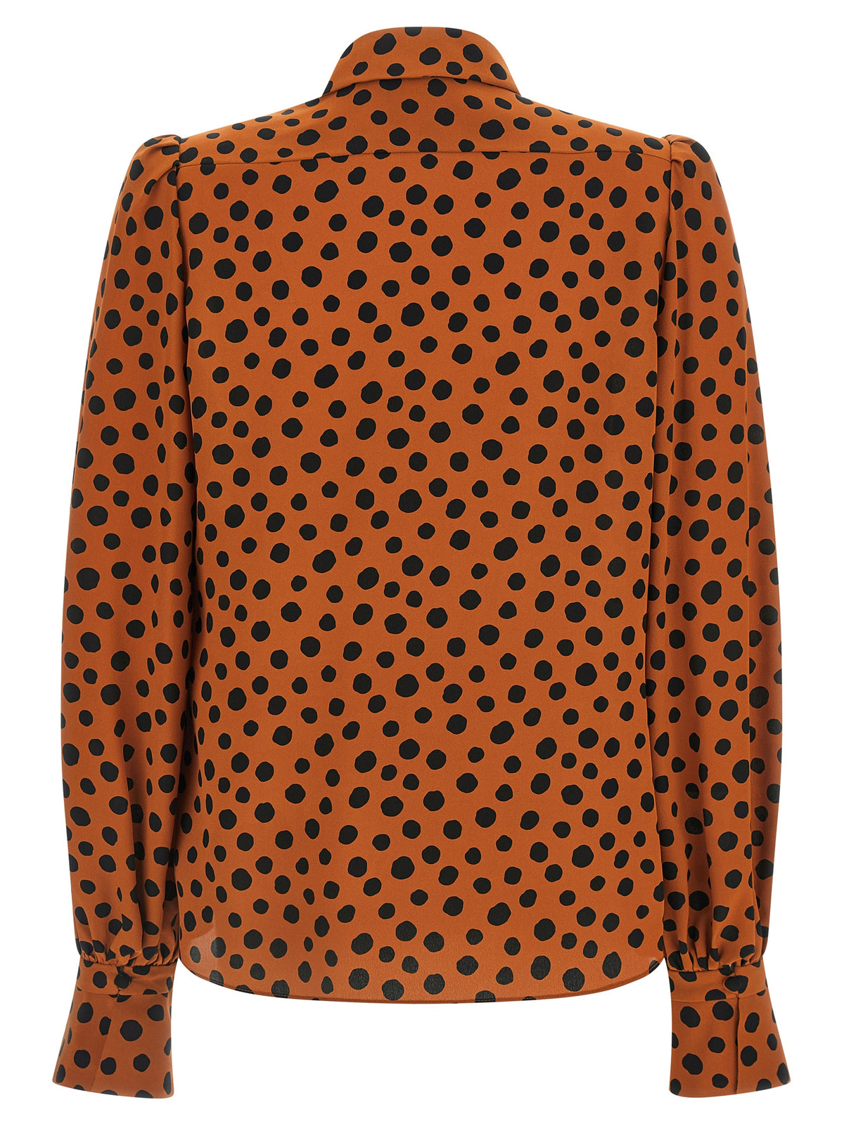 Valentino Garavani Orange Silk Blouse