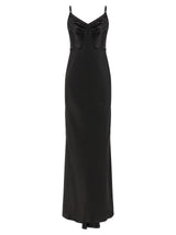 Robe longue Elisabetta Franchi en polyester noir