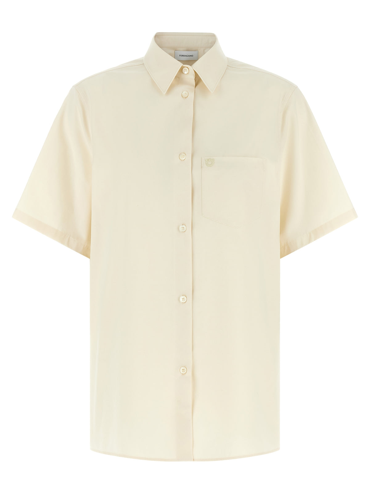 Ferragamo Beige Cotton Blouse