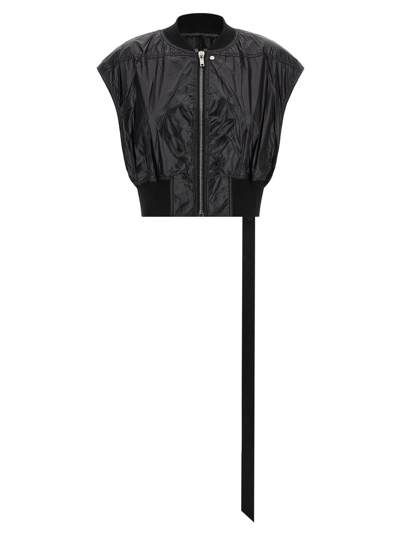 DRKSHDW Tatlin Bomber Black Nylon Sleeveless Jacket