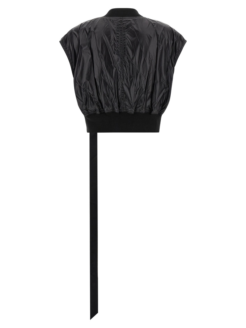 DRKSHDW Tatlin Bomber Black Nylon Sleeveless Jacket