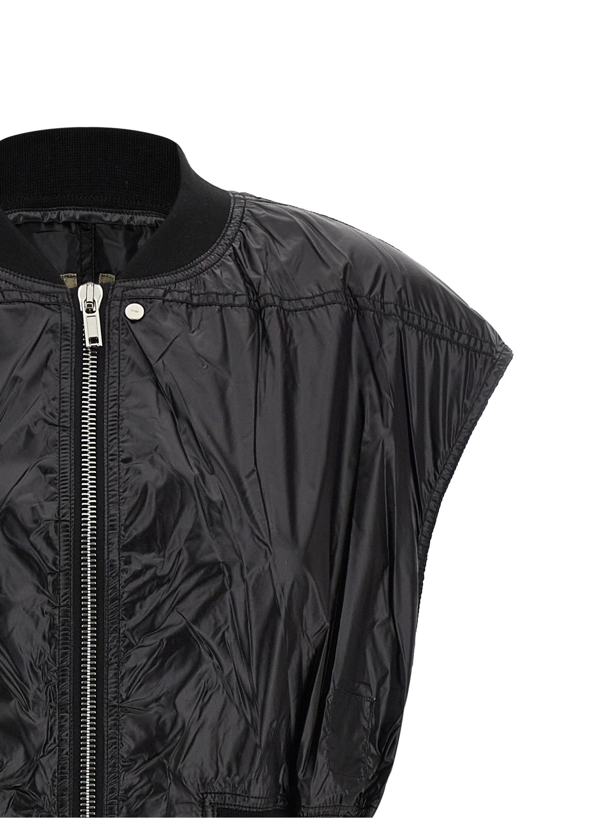 DRKSHDW Tatlin Bomber Black Nylon Sleeveless Jacket