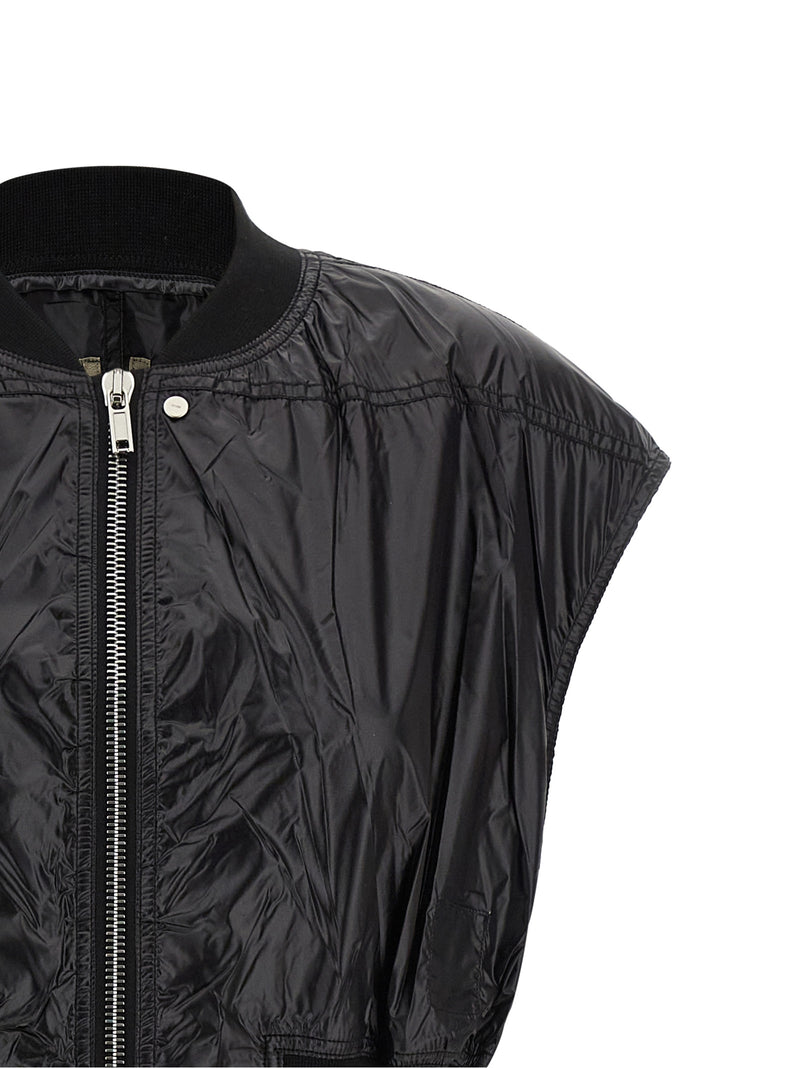 DRKSHDW Tatlin Bomber Black Nylon Sleeveless Jacket