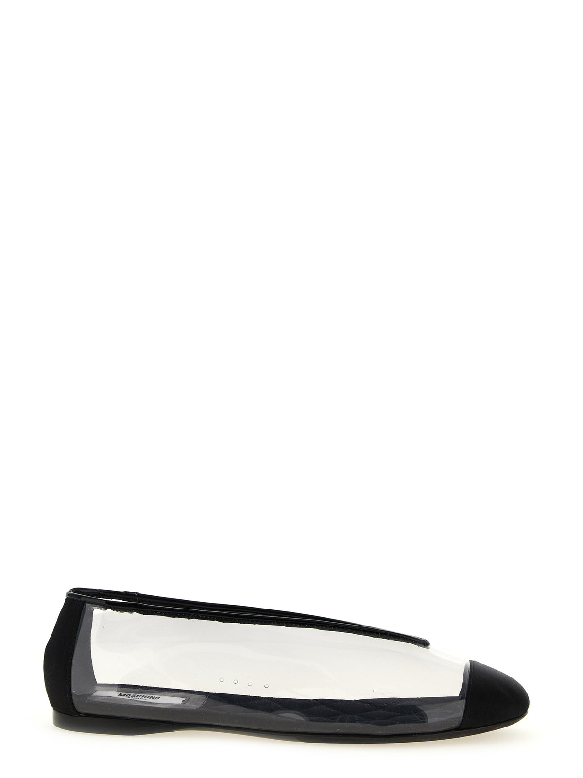 Moschino Black PVC Ballet Flats for Women