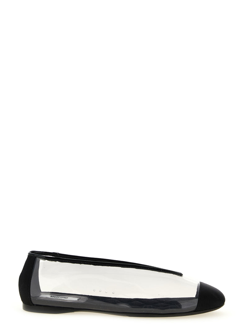 Moschino Black PVC Ballet Flats for Women