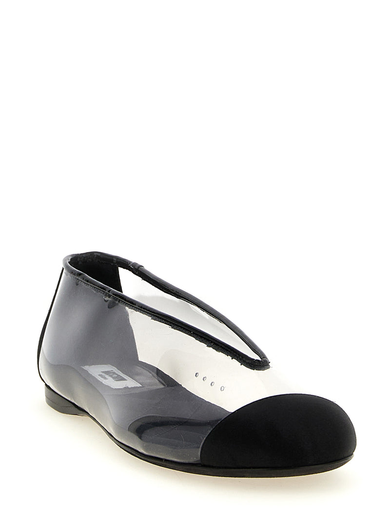 Moschino Black PVC Ballet Flats for Women