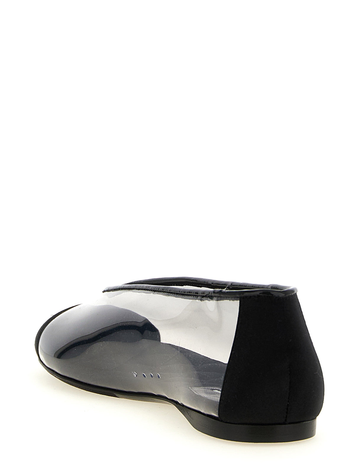 Moschino Black PVC Ballet Flats for Women
