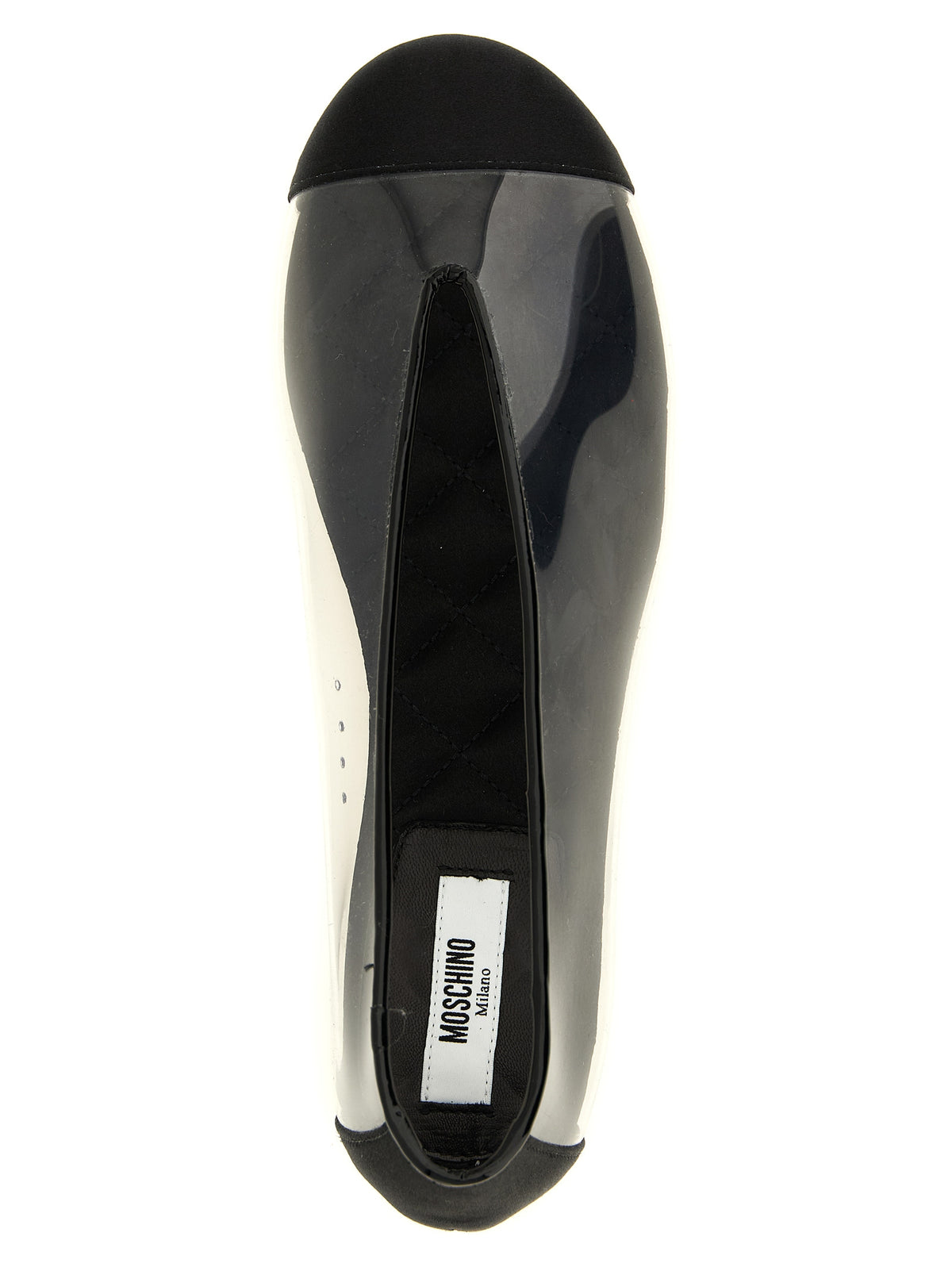 Moschino Black PVC Ballet Flats for Women
