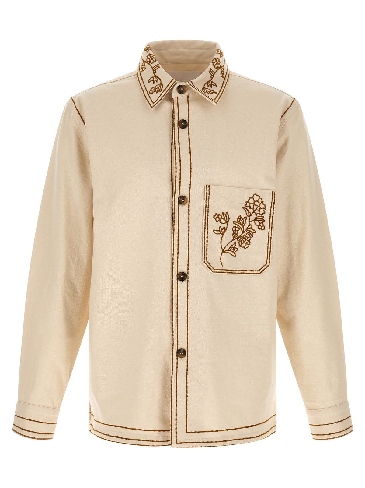 Isabel Marant Rudy Beige Denim Overshirt for Men