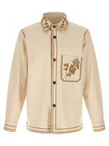 Isabel Marant Rudy Beige Denim Overshirt for Men