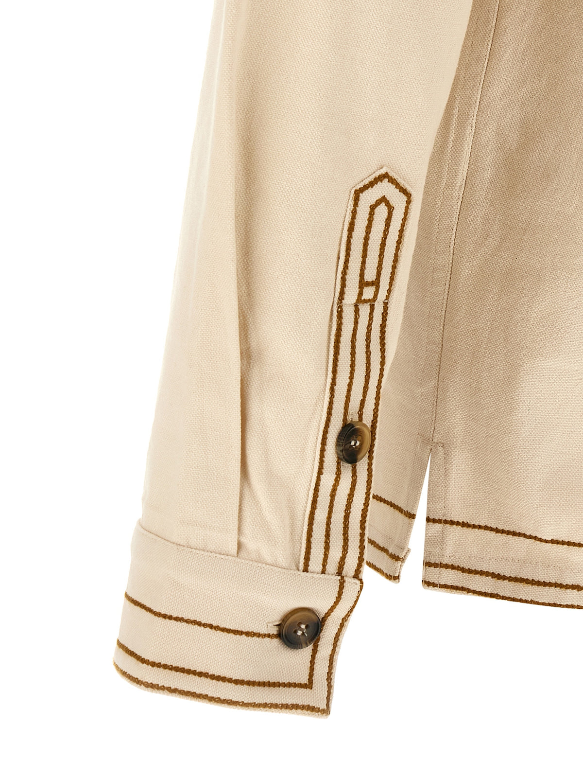Isabel Marant Rudy Beige Denim Overshirt for Men