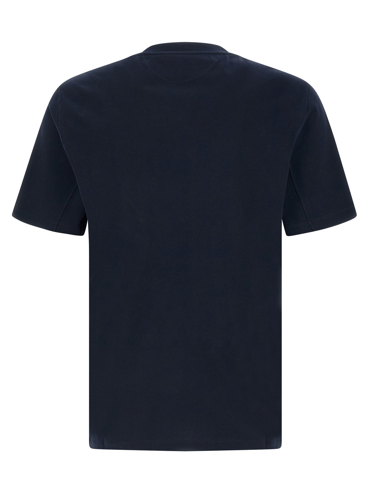 T-shirt bleu en coton Brunello Cucinelli
