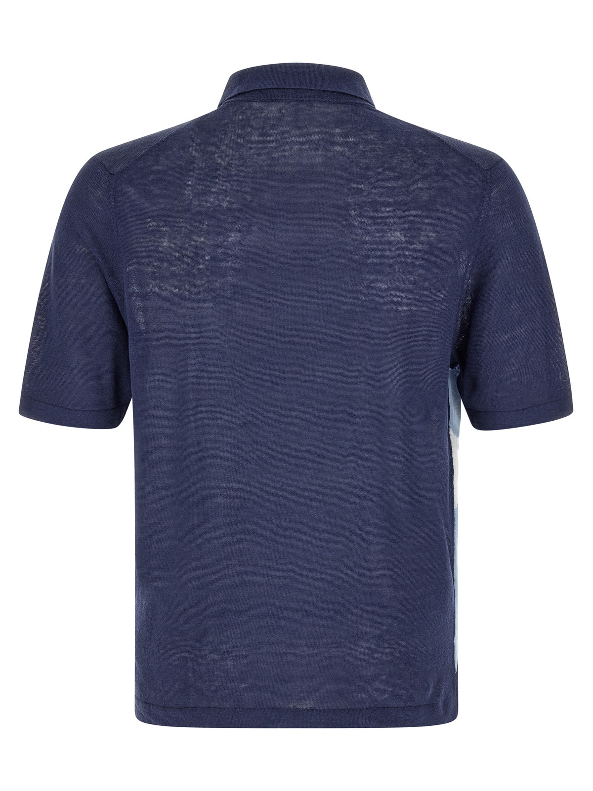Ballantyne Blue Linen Polo Shirt - Elegant & Stylish