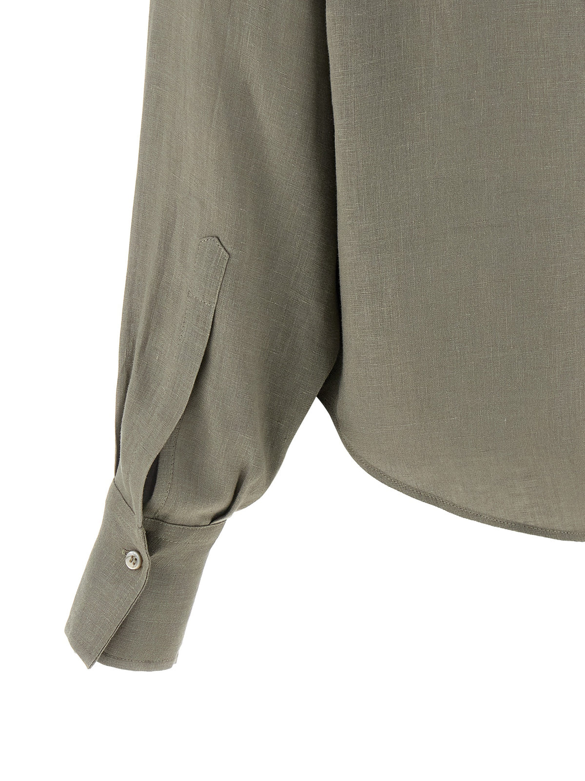 Brunello Cucinelli Bicolor Linen Blouse - Elegant Luxury