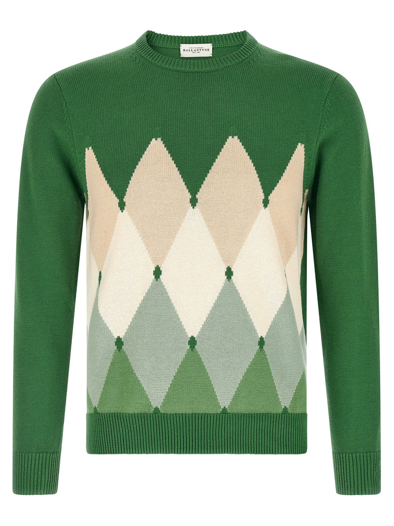 Ballantyne Bicolor Cotton Cardigan for Men