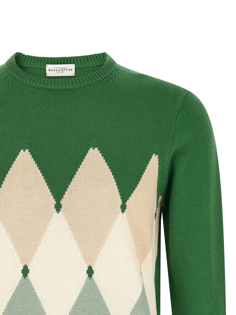 Ballantyne Bicolor Cotton Cardigan for Men