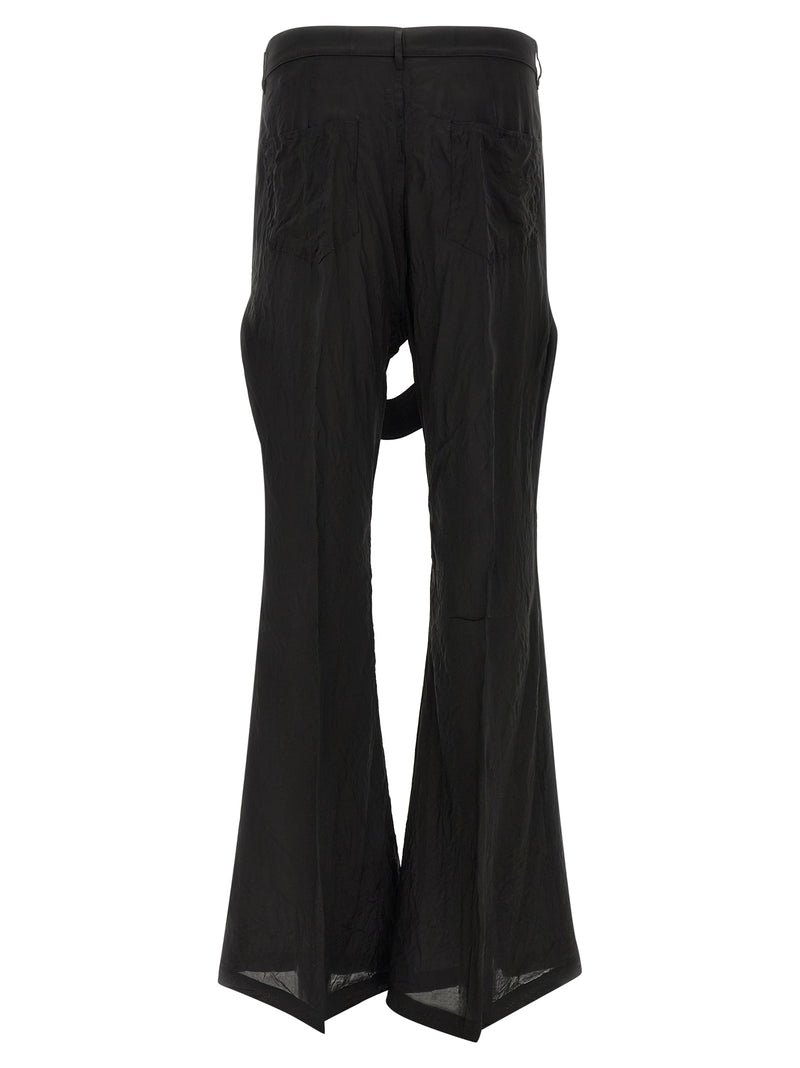 Pantalon évasé Rick Owens noir cuivre