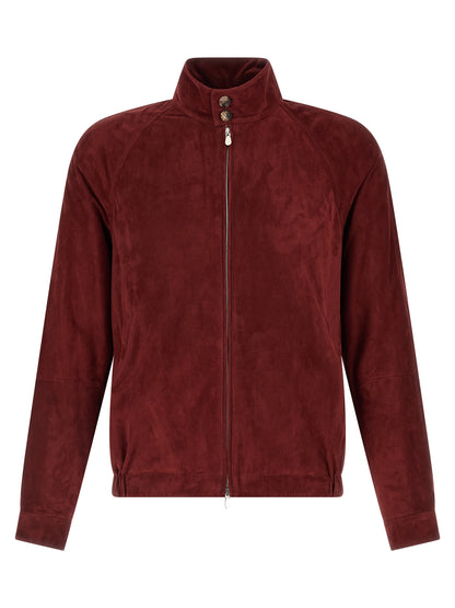Brunello Cucinelli Multicolor Lamb Leather Leather Jacket