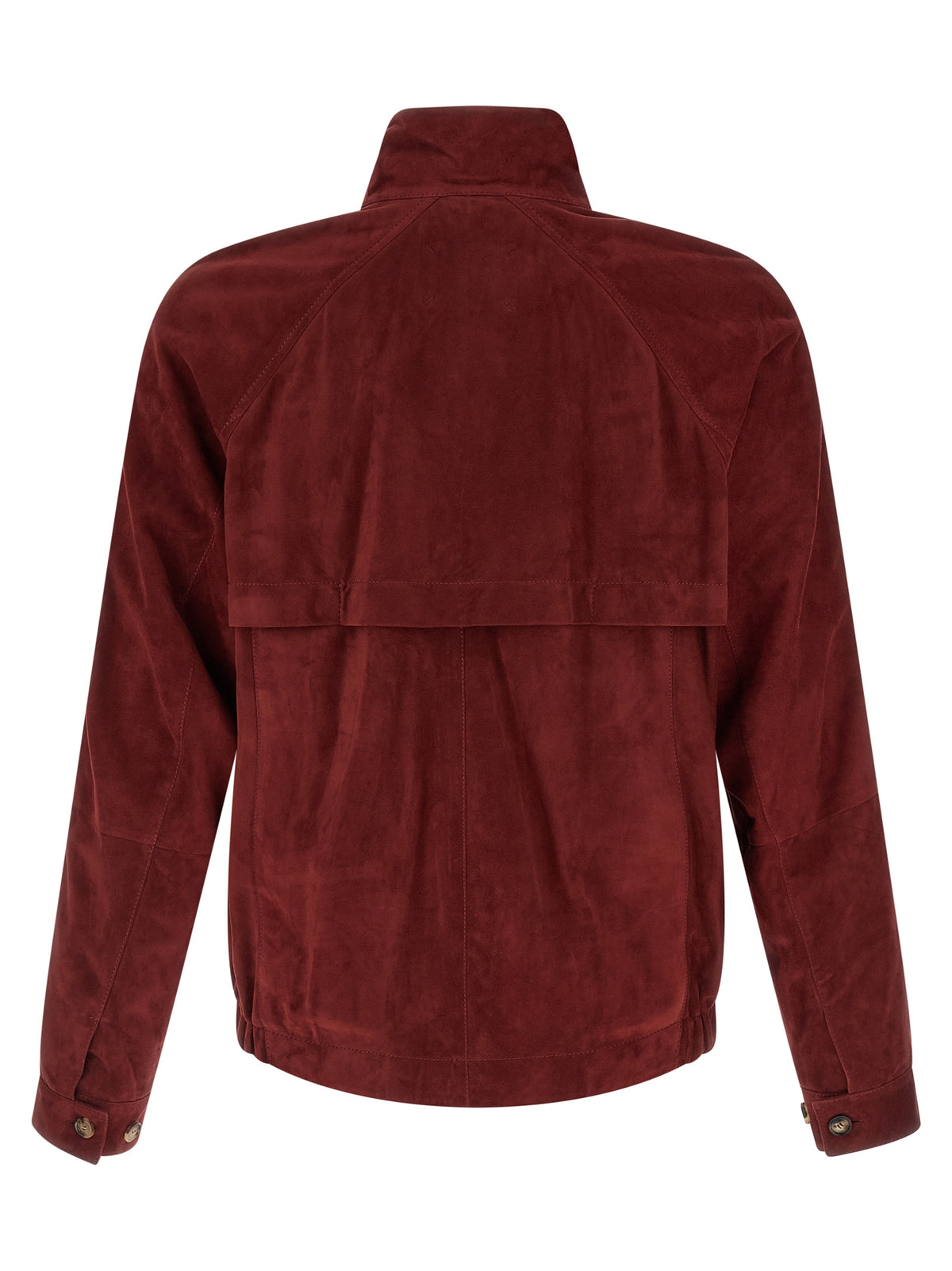 Blouson en cuir d'agneau multicolore Brunello Cucinelli