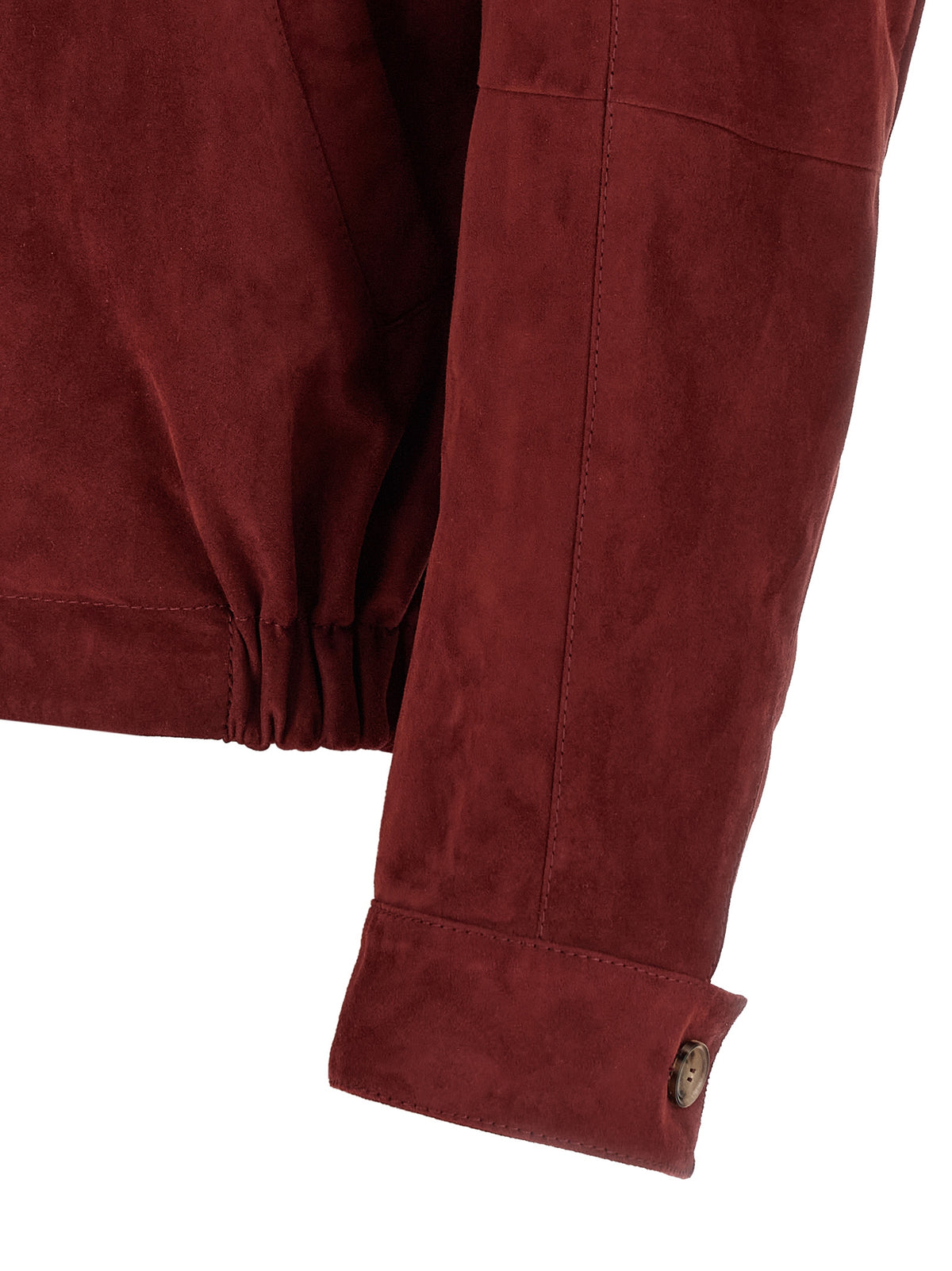 Blouson en cuir d'agneau multicolore Brunello Cucinelli
