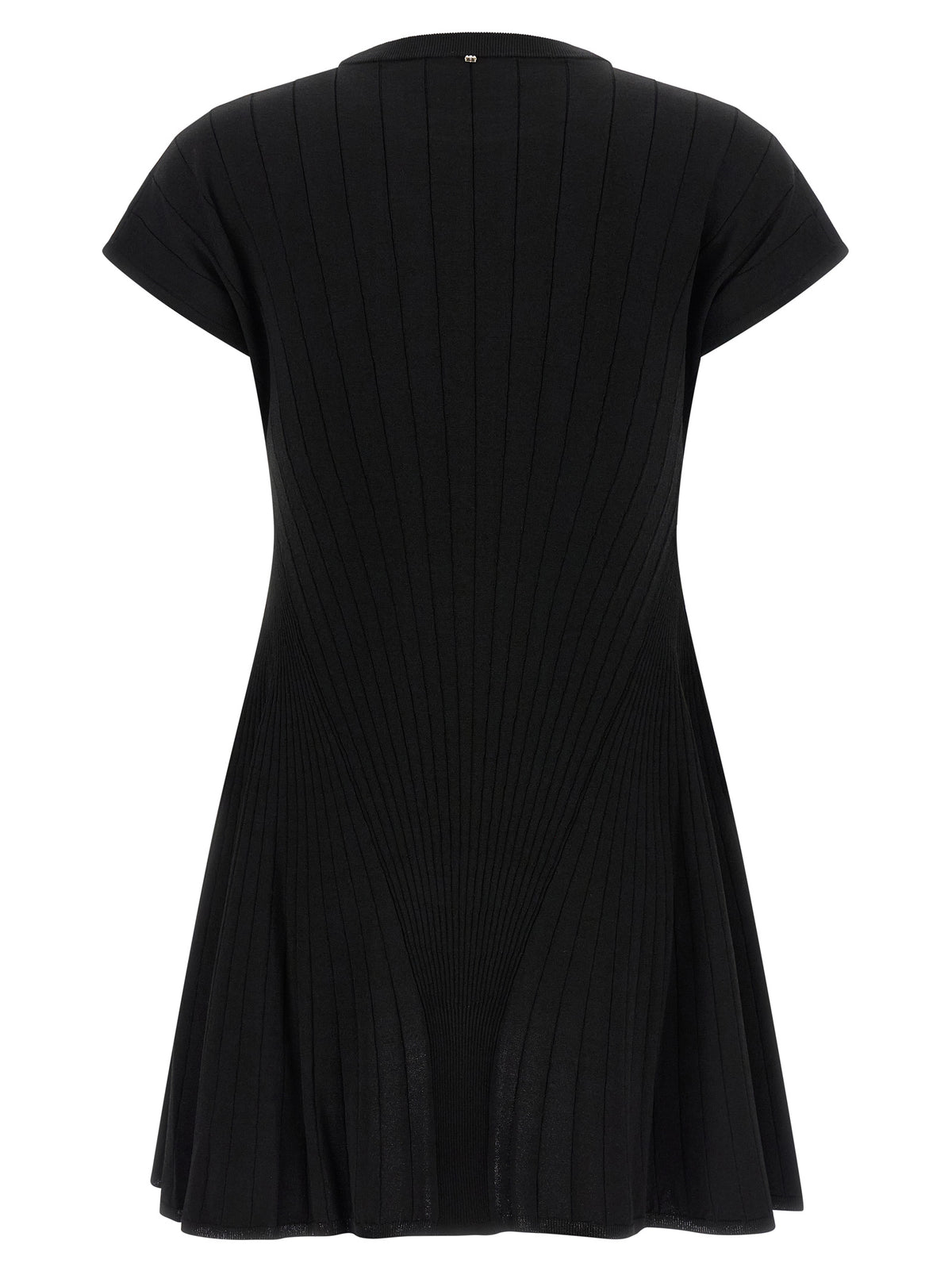 Robe Courte en Viscose Noire Sportmax