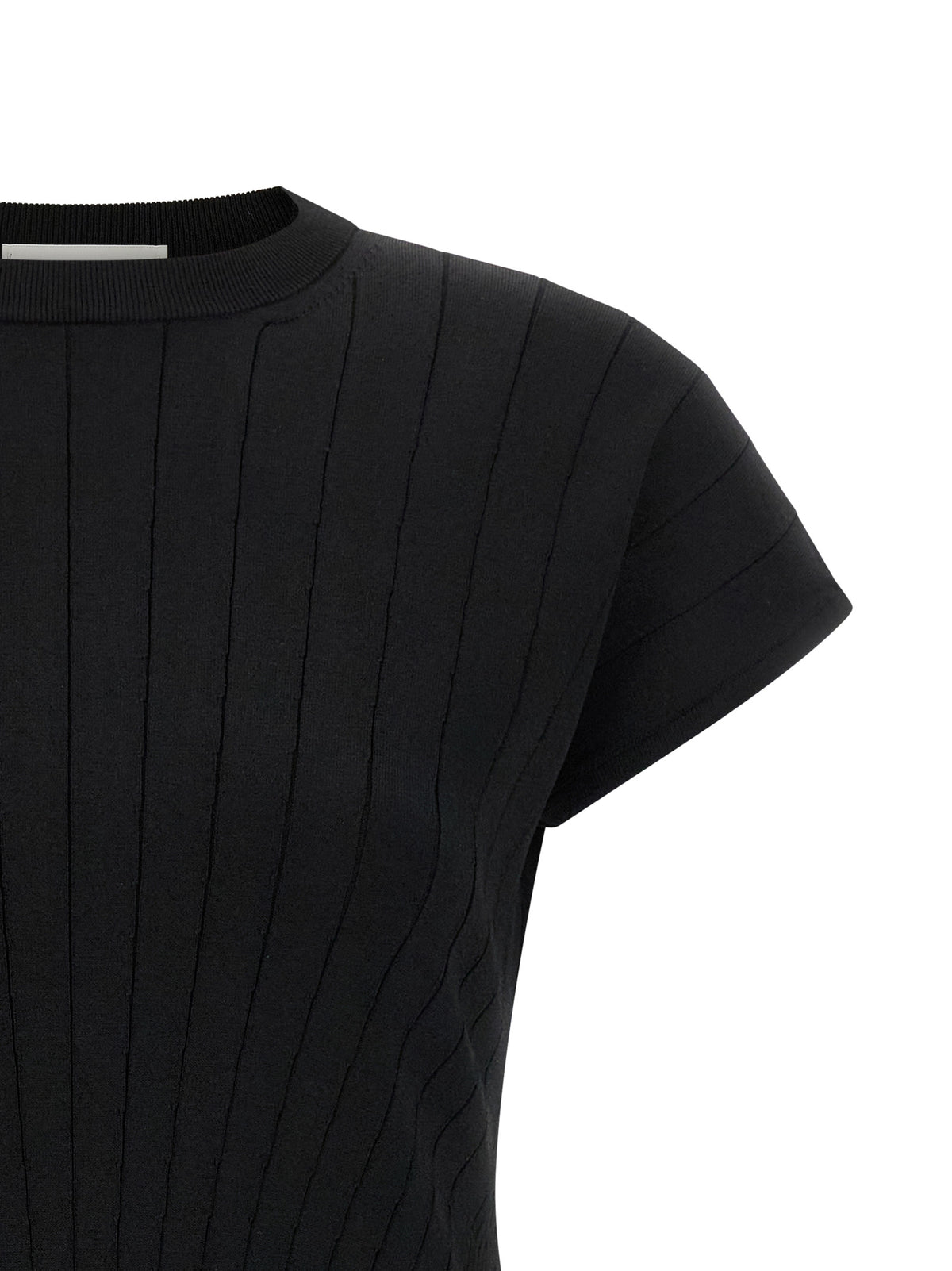 Robe Courte en Viscose Noire Sportmax