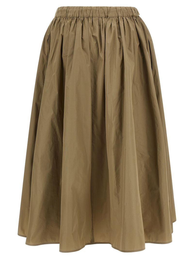 Jupe Midi Bicolore en Polyester Max Mara