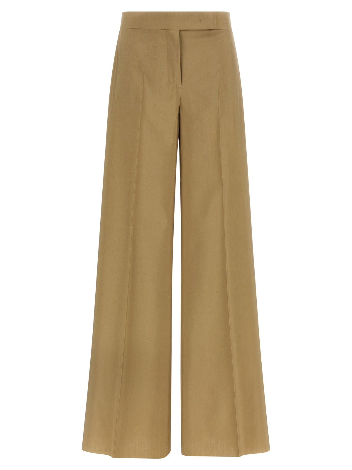 Max Mara MxsBronte Beige Virgin Wool Dress Pants