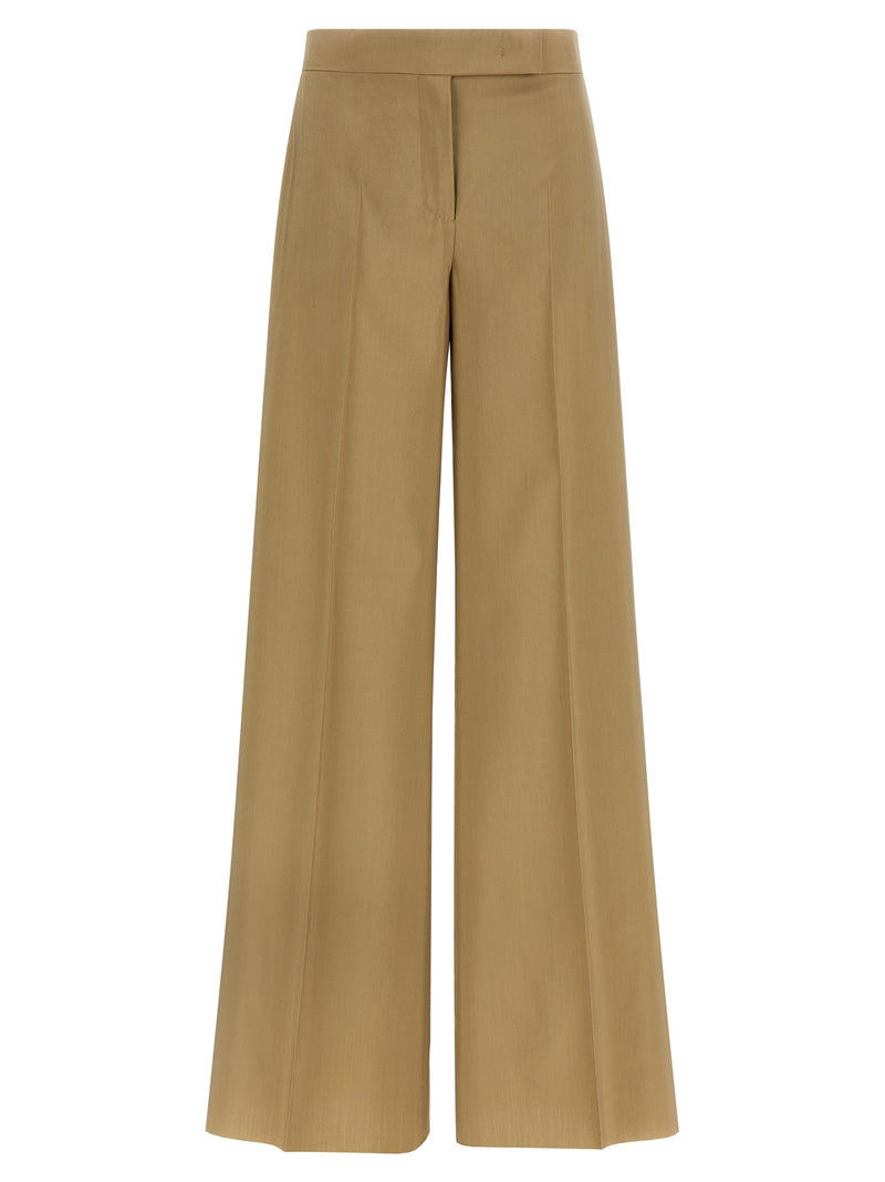 Max Mara MxsBronte Beige Virgin Wool Dress Pants