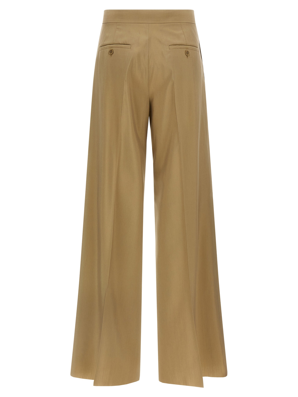 Max Mara MxsBronte Beige Virgin Wool Dress Pants