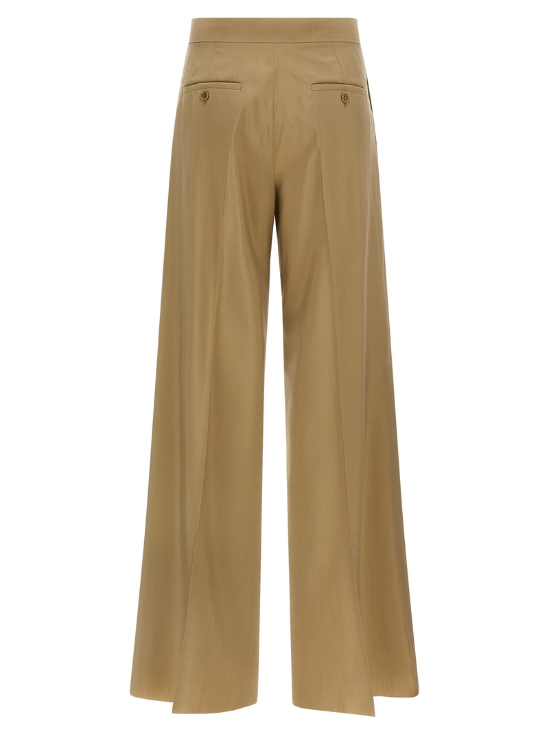 Max Mara MxsBronte Beige Virgin Wool Dress Pants