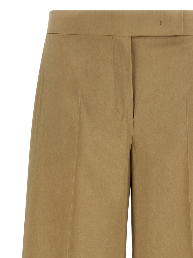 Max Mara MxsBronte Beige Virgin Wool Dress Pants