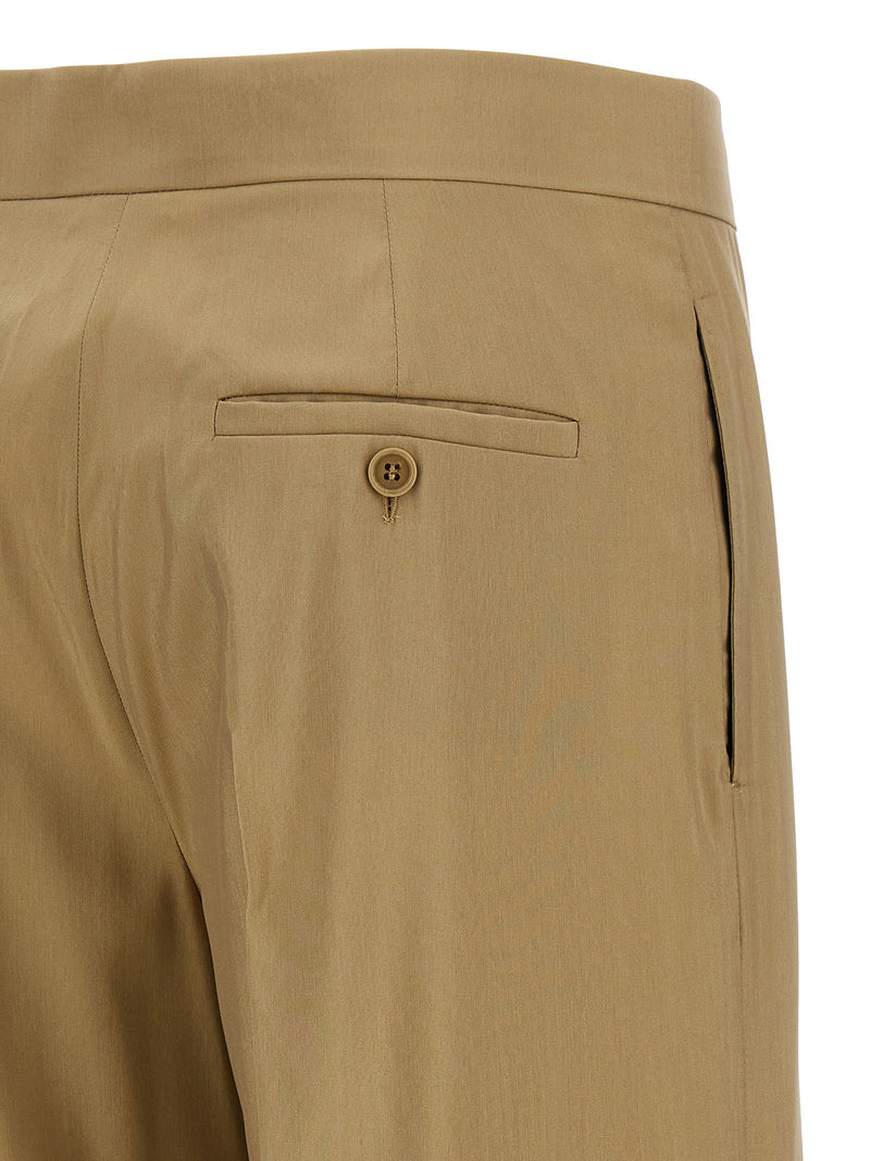 Max Mara MxsBronte Beige Virgin Wool Dress Pants