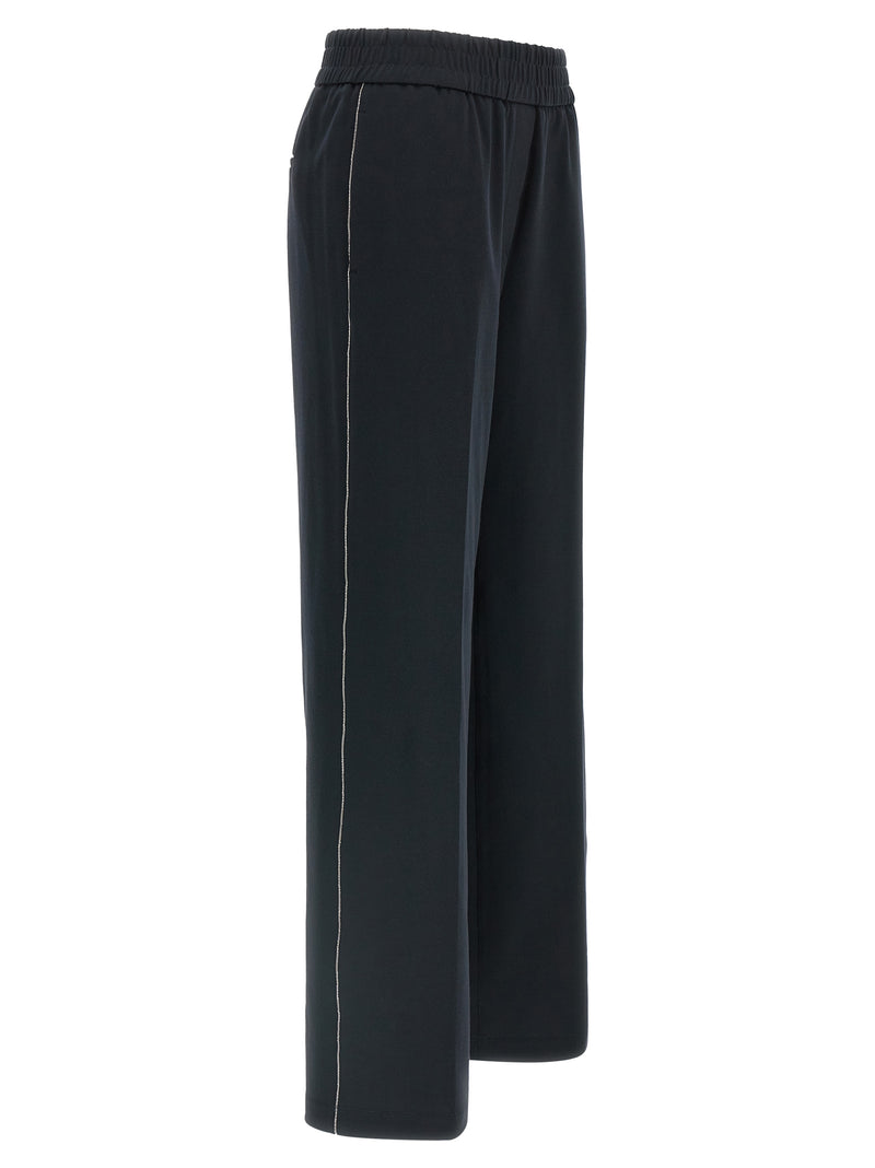 Peserico Blue Cotton Casual Pants