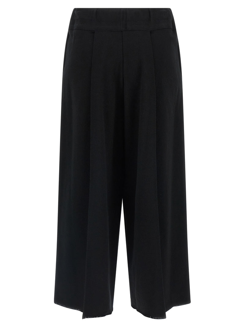 Pantalon décontracté en coton noir Issey Miyake
