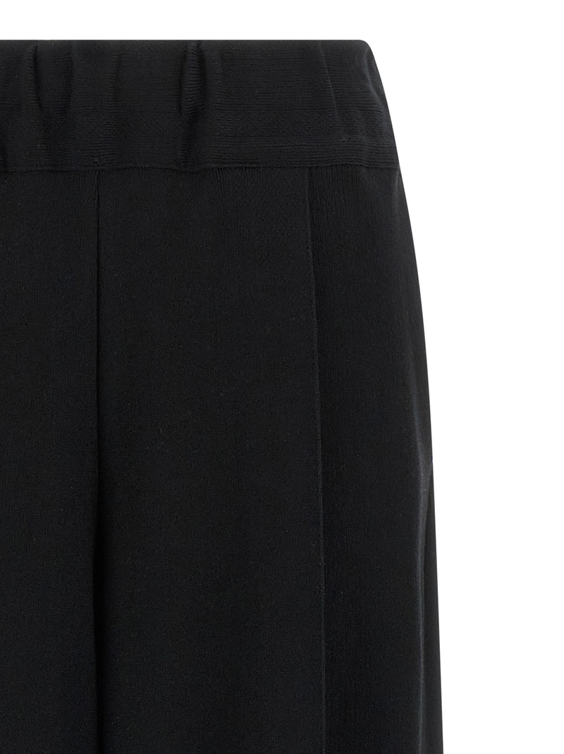 Pantalon décontracté en coton noir Issey Miyake