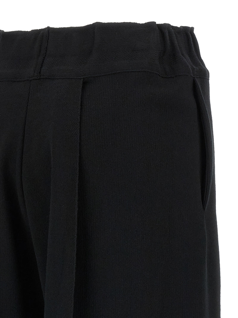 Pantalon décontracté en coton noir Issey Miyake