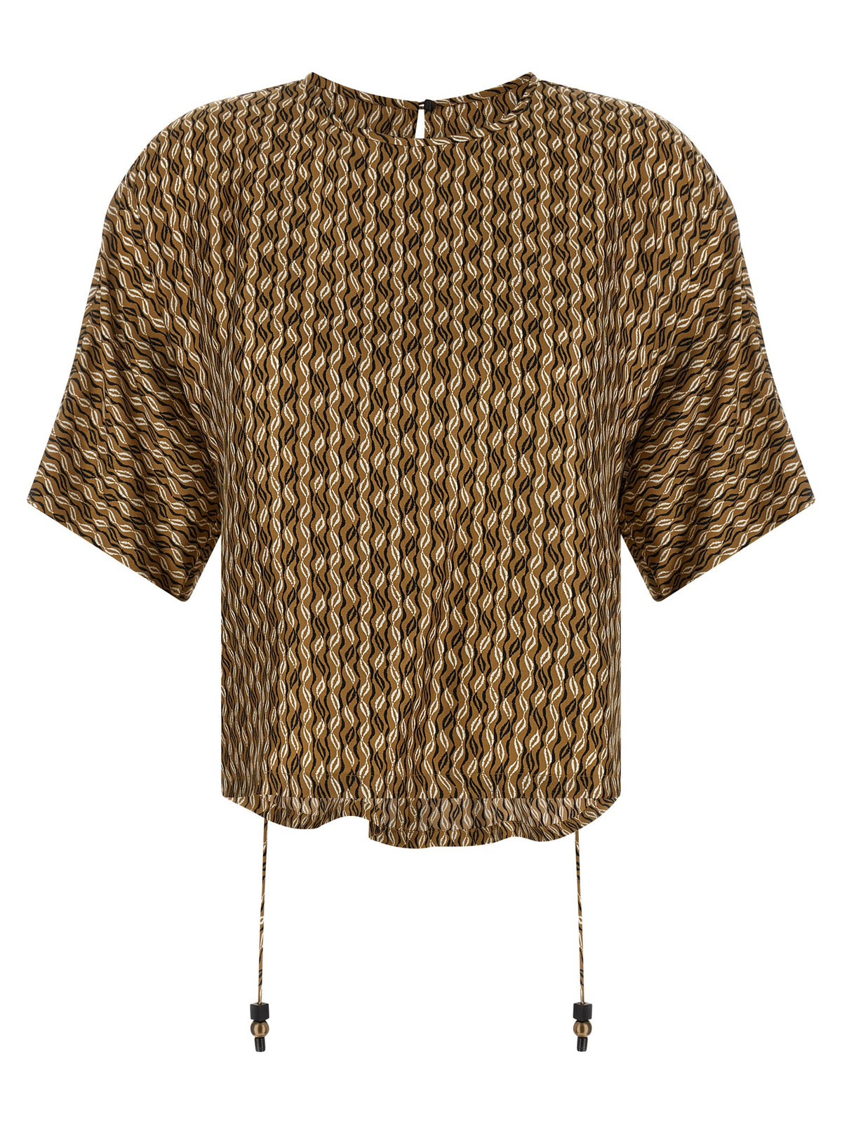 Chemisier en soie marron Max Mara