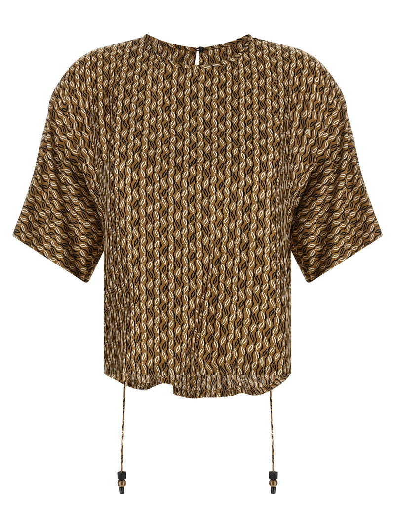 Chemisier en soie marron Max Mara