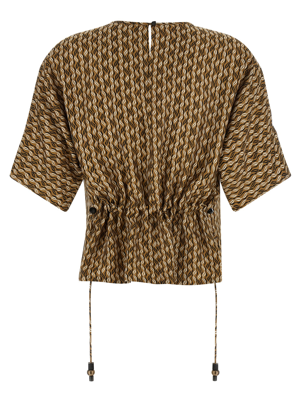 Chemisier en soie marron Max Mara