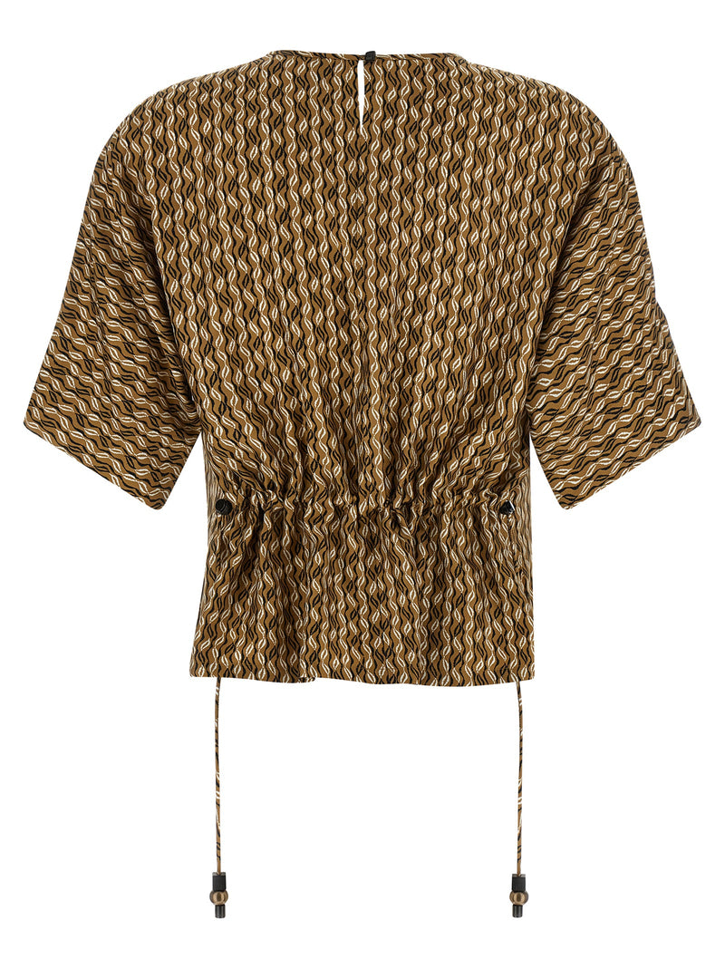 Chemisier en soie marron Max Mara