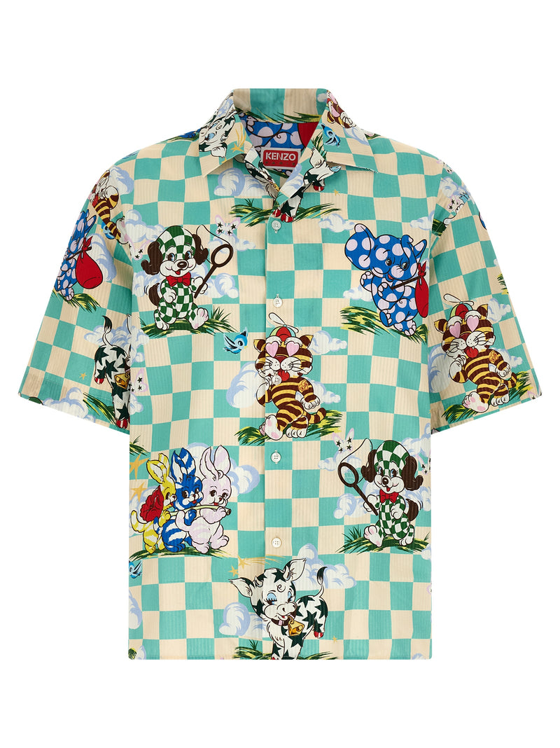 Chemisier en coton multicolore Kenzo