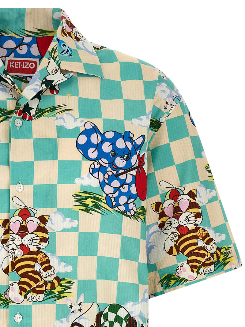 Chemisier en coton multicolore Kenzo