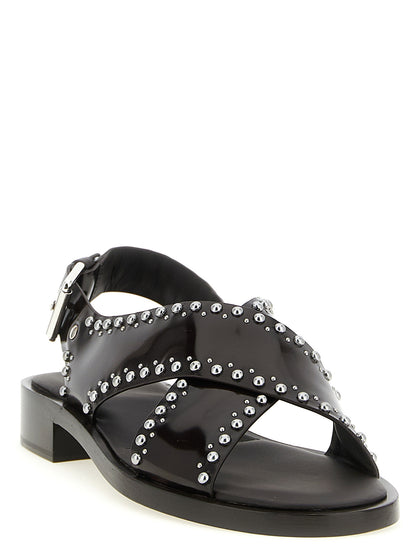 Church's Brown Calfskin Flat Sandals