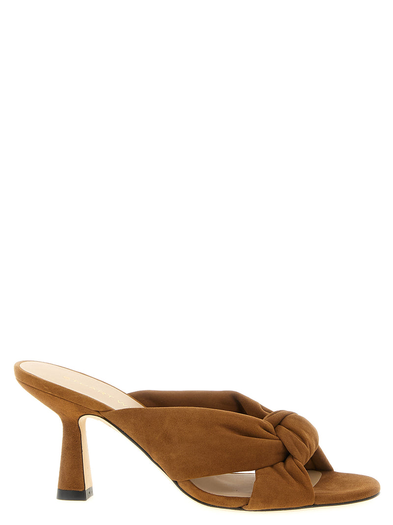 Sandales à talon aiguille Stuart Weitzman marron en polyéthylène