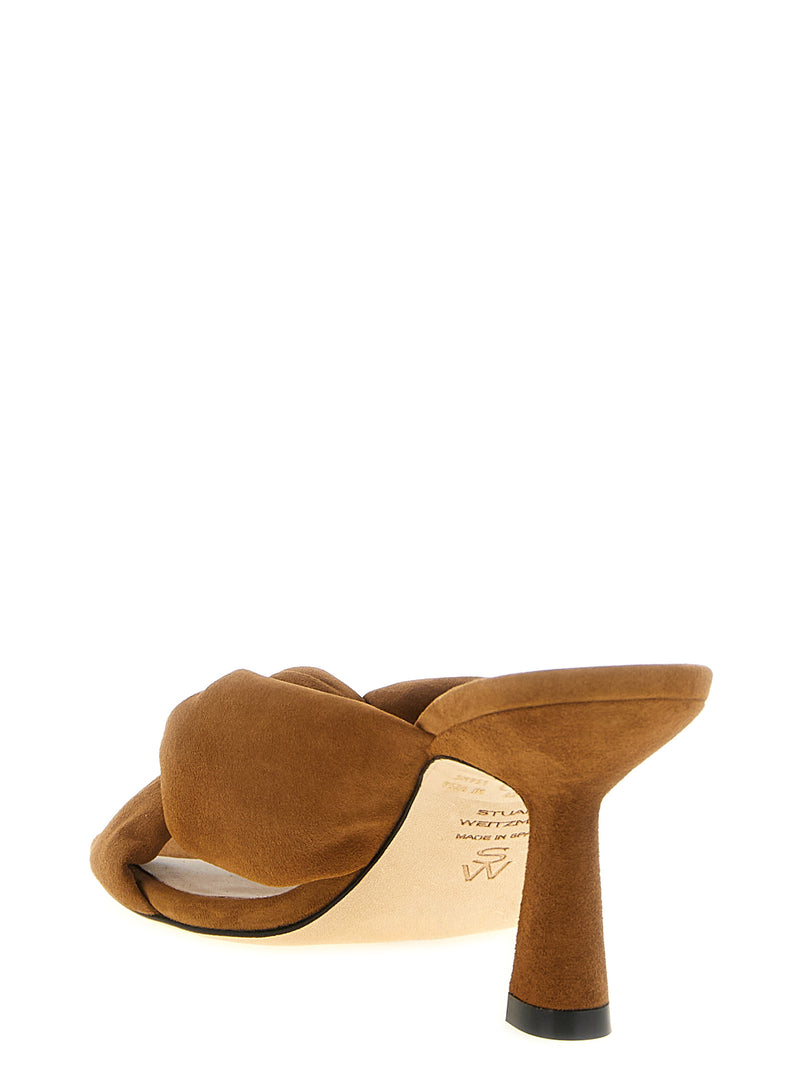 Sandales à talon aiguille Stuart Weitzman marron en polyéthylène